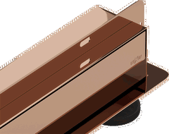 Mexen Flat Wall odpływ liniowy ścienny 2w1 80 cm, różowe złoto - 1630080