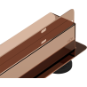Mexen Flat Wall odpływ liniowy ścienny 2w1 100 cm, różowe złoto - 1630100