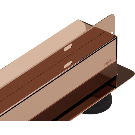 Mexen Flat Wall odpływ liniowy ścienny 2w1 110 cm, różowe złoto - 1630110