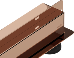 Mexen Flat Wall odpływ liniowy ścienny 2w1 110 cm, różowe złoto - 1630110