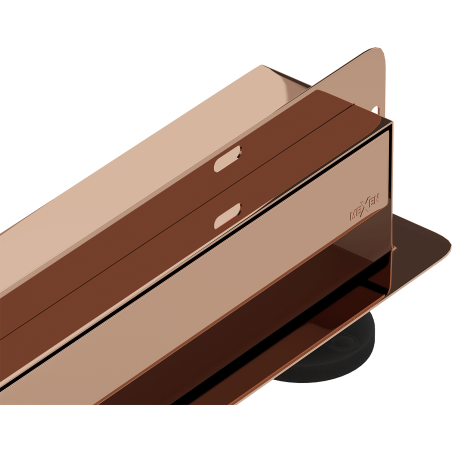 Mexen Flat Wall odpływ liniowy ścienny 2w1 120 cm, różowe złoto - 1630120
