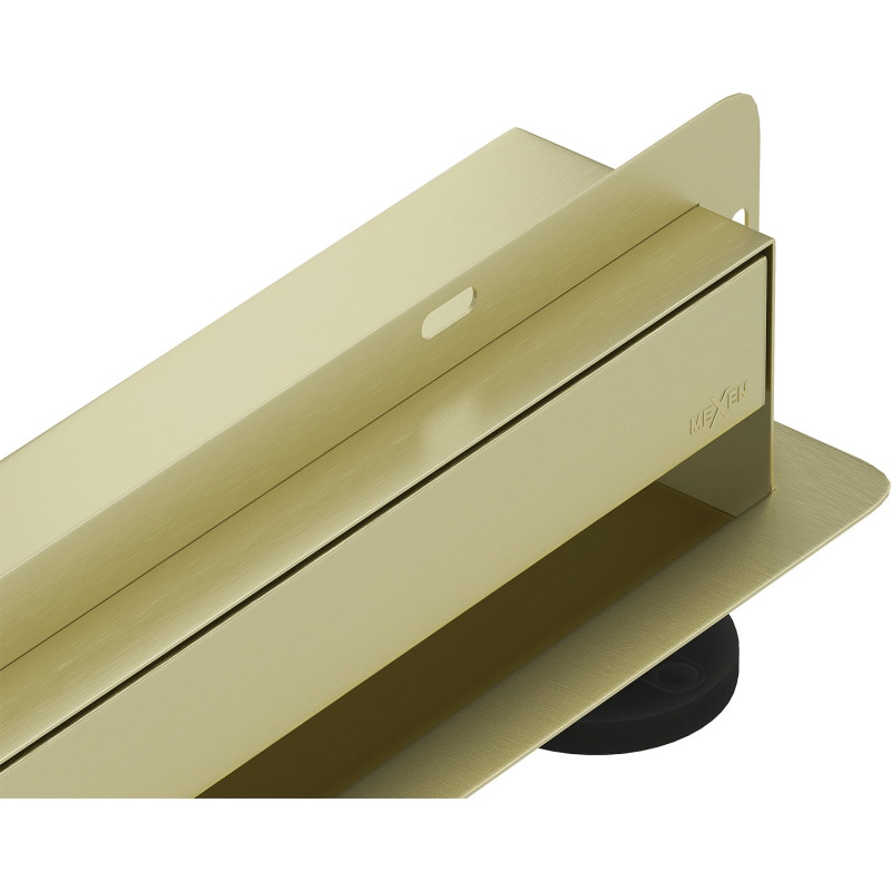 Mexen Flat Wall odpływ liniowy ścienny 2w1 100 cm, złoty szczotkowany - 1A30100