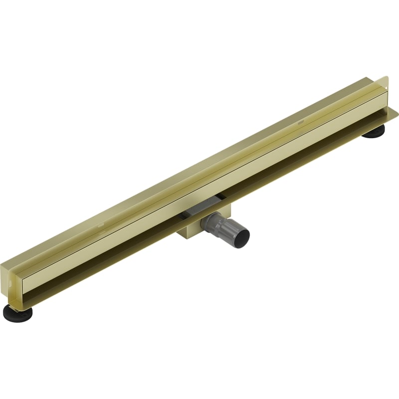 Mexen Flat Wall odpływ liniowy ścienny 2w1 100 cm, złoty szczotkowany - 1A30100