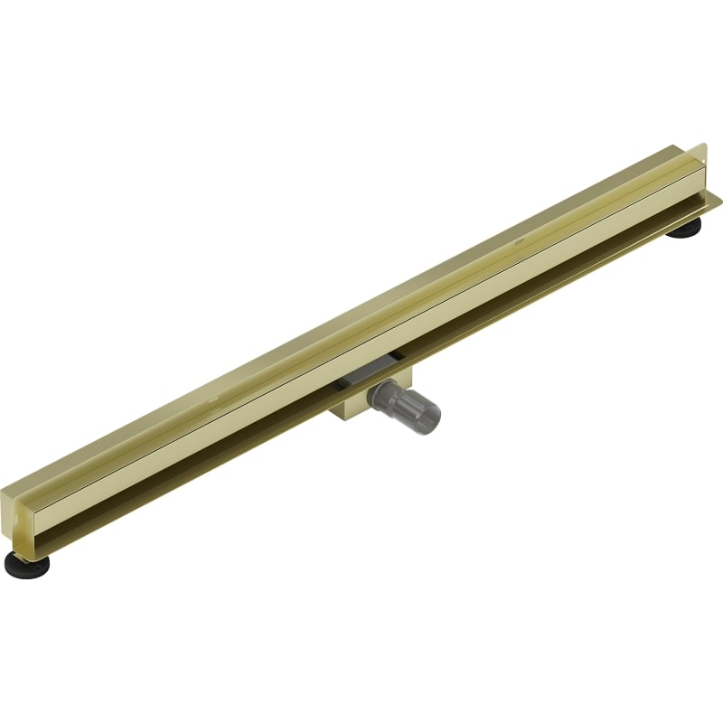 Mexen Flat Wall odpływ liniowy ścienny 2w1 120 cm, złoty szczotkowany - 1A30120