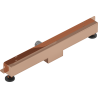 Mexen Flat Wall odpływ liniowy ścienny 2w1 50 cm, różowe złoto - 1630050