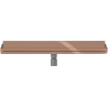 Mexen Flat Wall odpływ liniowy ścienny 2w1 50 cm, różowe złoto - 1630050