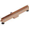 Mexen Flat Wall odpływ liniowy ścienny 2w1 60 cm, różowe złoto - 1630060