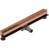 Mexen Flat Wall odpływ liniowy ścienny 2w1 60 cm, różowe złoto - 1630060