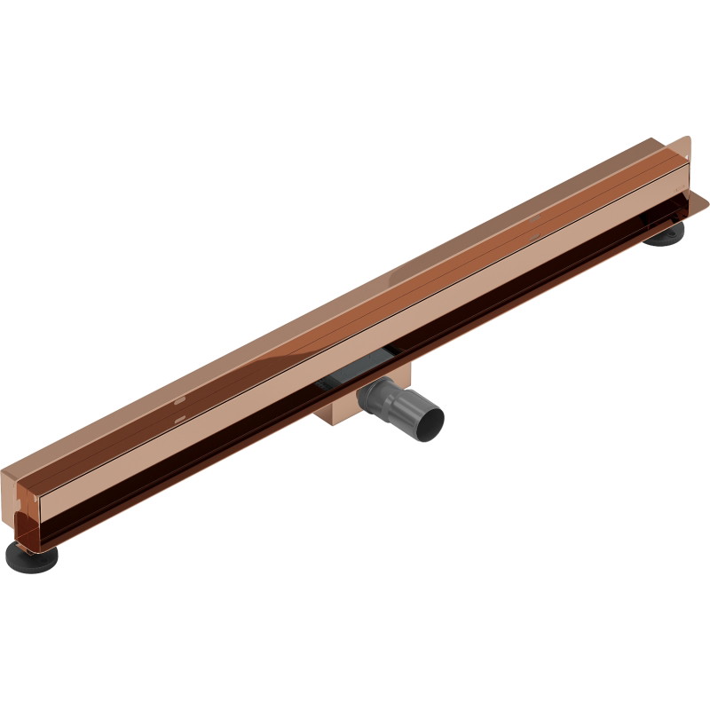 Mexen Flat Wall odpływ liniowy ścienny 2w1 80 cm, różowe złoto - 1630080