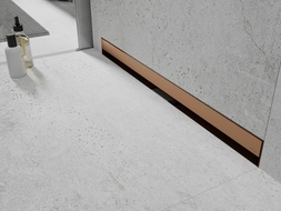 Mexen Flat Wall odpływ liniowy ścienny 2w1 50 cm, miedź szczotkowana - 1C30050