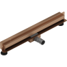 Mexen Flat Wall odpływ liniowy ścienny 2w1 60 cm, miedź szczotkowana - 1C30060
