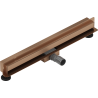 Mexen Flat Wall odpływ liniowy ścienny 2w1 70 cm, miedź szczotkowana - 1C30070