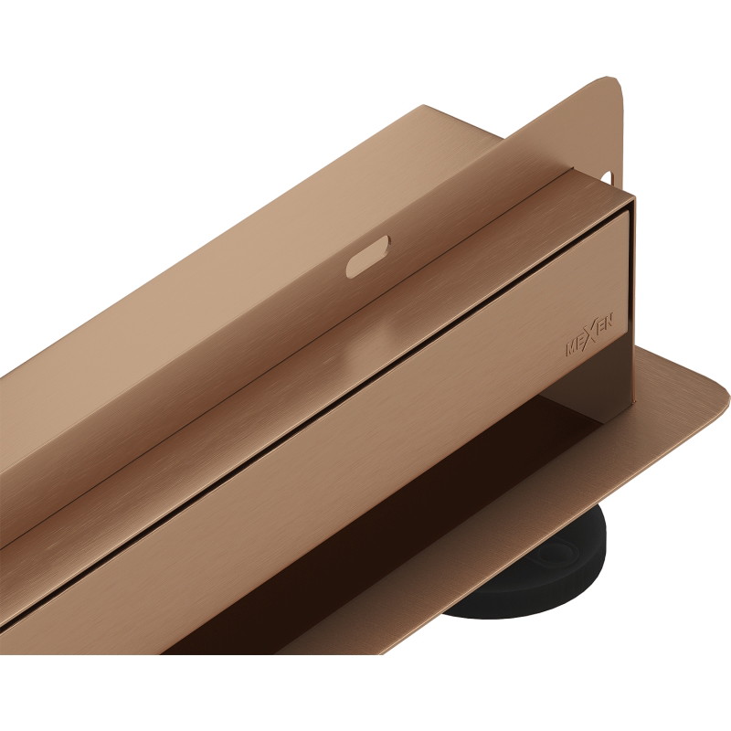 Mexen Flat Wall odpływ liniowy ścienny 2w1 80 cm, miedź szczotkowana - 1C30080