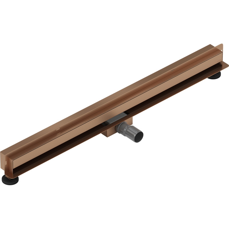 Mexen Flat Wall odpływ liniowy ścienny 2w1 80 cm, miedź szczotkowana - 1C30080