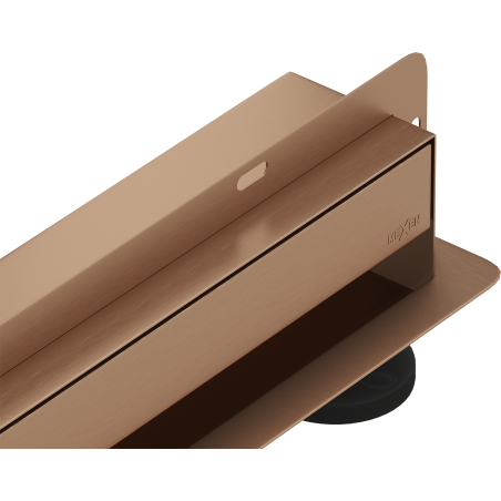 Mexen Flat Wall odpływ liniowy ścienny 2w1 90 cm, miedź szczotkowana - 1C30090