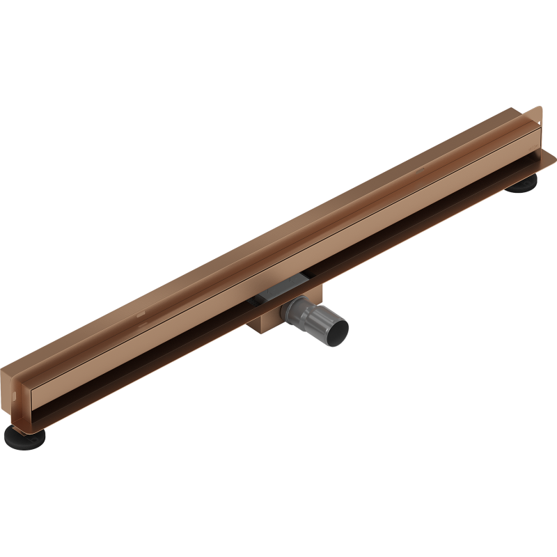 Mexen Flat Wall odpływ liniowy ścienny 2w1 90 cm, miedź szczotkowana - 1C30090