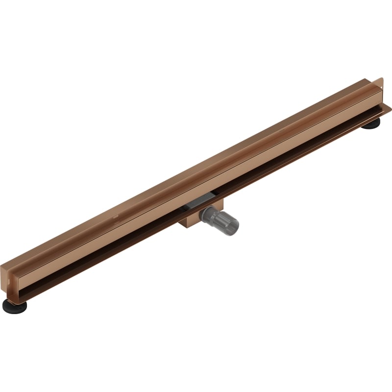 Mexen Flat Wall odpływ liniowy ścienny 2w1 120 cm, miedź szczotkowana - 1C30120