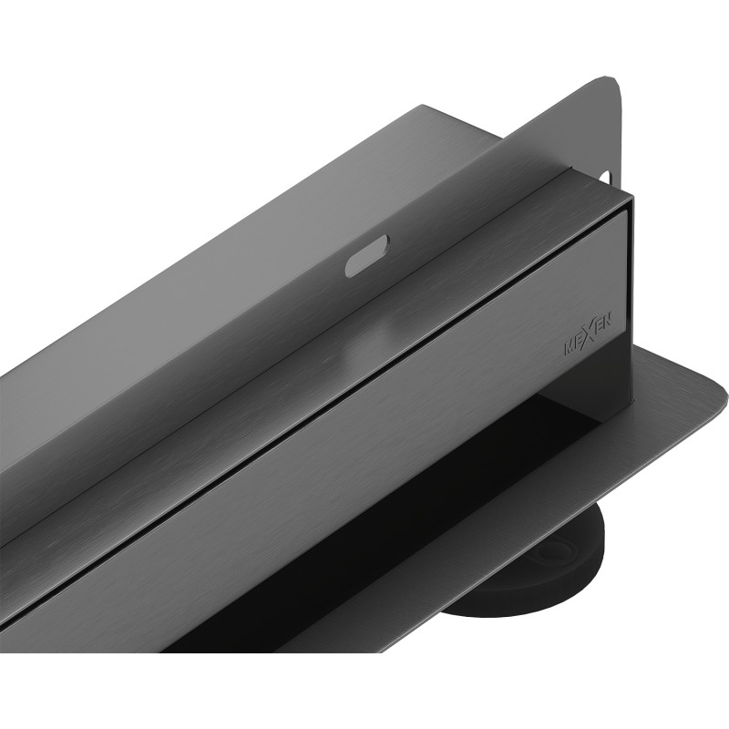 Mexen Flat Wall odpływ liniowy ścienny 2w1 50 cm, gun gray szczotkowany - 1E30050