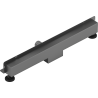 Mexen Flat Wall odpływ liniowy ścienny 2w1 50 cm, gun gray szczotkowany - 1E30050