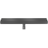 Mexen Flat Wall odpływ liniowy ścienny 2w1 50 cm, gun gray szczotkowany - 1E30050