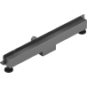 Mexen Flat Wall odpływ liniowy ścienny 2w1 60 cm, gun gray szczotkowany - 1E30060