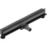 Mexen Flat Wall odpływ liniowy ścienny 2w1 60 cm, gun gray szczotkowany - 1E30060