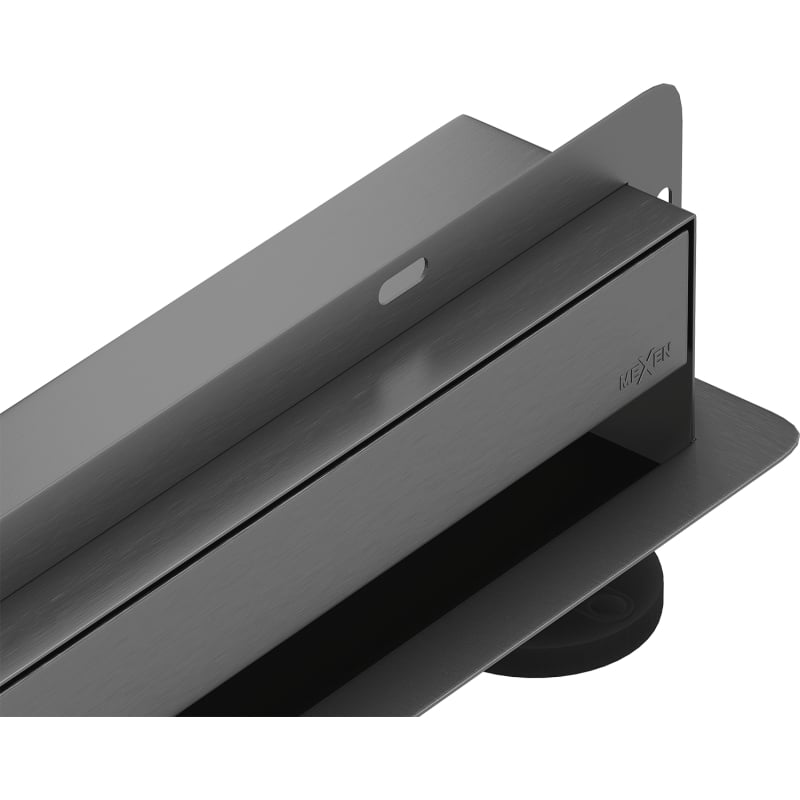 Mexen Flat Wall odpływ liniowy ścienny 2w1 120 cm, gun gray szczotkowany - 1E30120