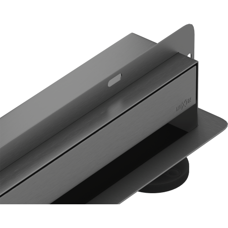 Mexen Flat Wall odpływ liniowy ścienny 2w1 120 cm, gun gray szczotkowany - 1E30120