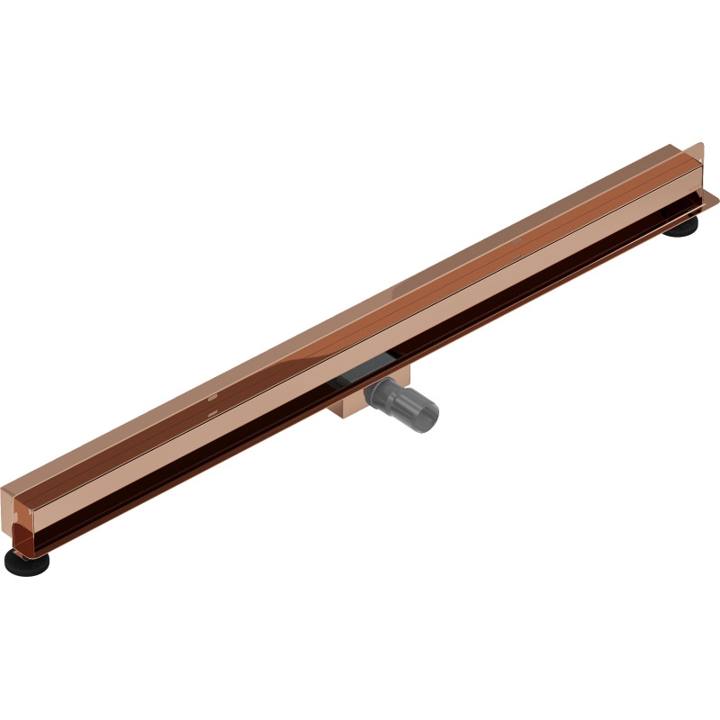 Mexen Flat Wall odpływ liniowy ścienny 2w1 110 cm, różowe złoto - 1630110