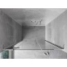 Mexen Mist-H L drzwi prysznicowe uchylne lewe 125 cm, transparent, chrom - 8A5L-125-001-01-00-L