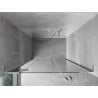 Mexen Mist-H L drzwi prysznicowe uchylne lewe 135 cm, transparent, chrom - 8A5L-135-001-01-00-L