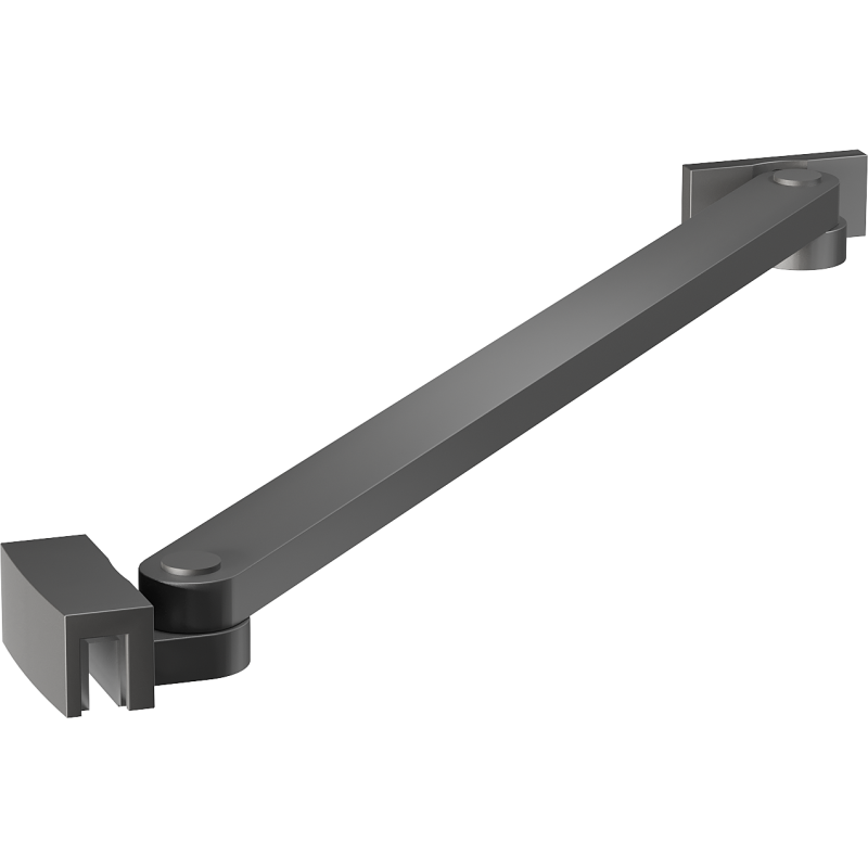 Mexen wspornik skośny do drzwi i ścianek prysznicowych 6-8 mm, gun metal - 830-09-95