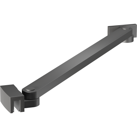 Mexen Uni-S wspornik skośny do drzwi i ścianek prysznicowych 6-8 mm, gun metal - 830-09-95
