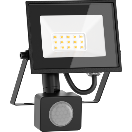 Mexen Luxpro naświetlacz LED z czujnikiem ruchu, 10W, Neutralna - 4000K, 900 lm, czarny - L235-010-40-70