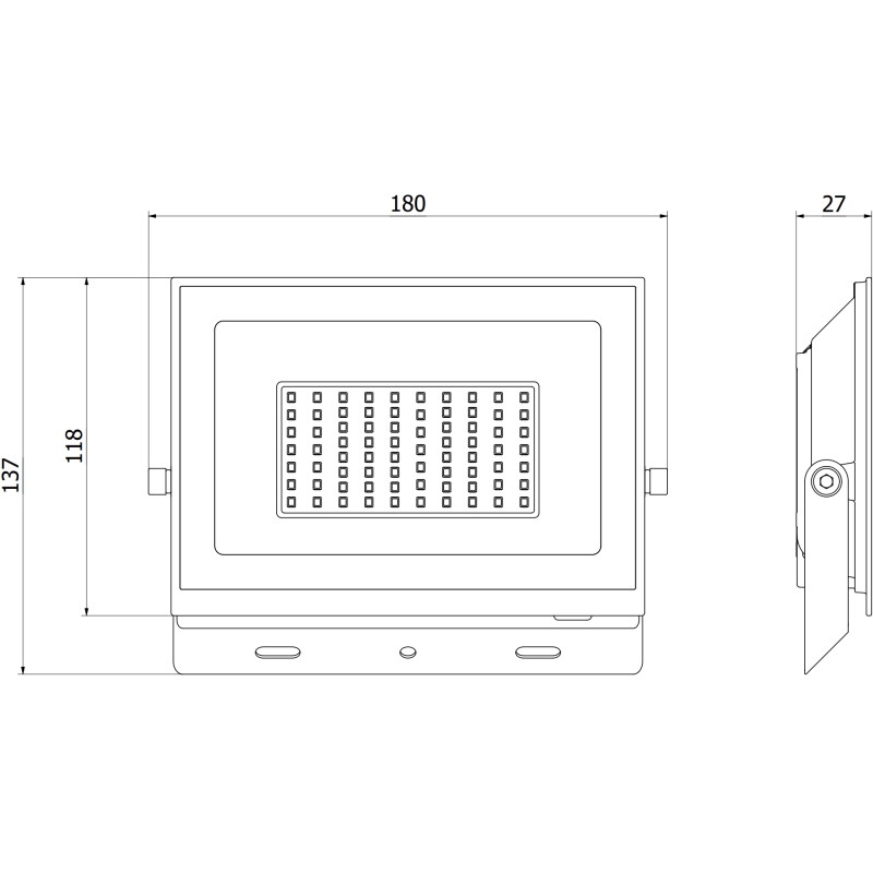Mexen Luxpro naświetlacz LED, 50W, Zimna - 6500K, 4500 lm, czarny - L230-050-65-70