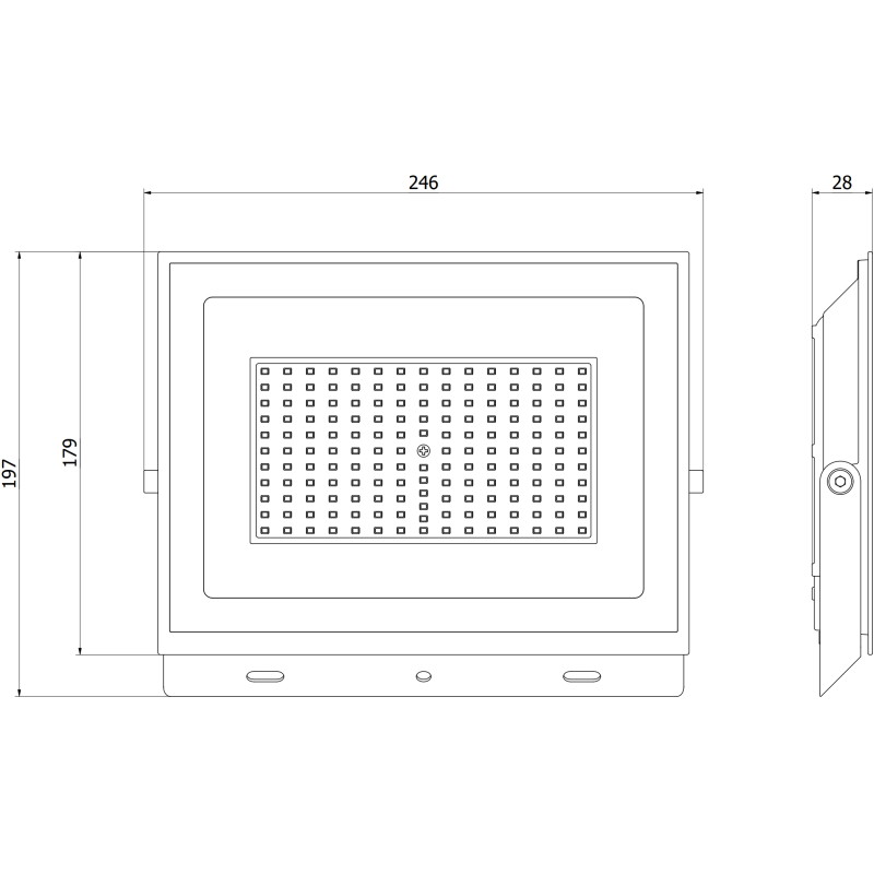 Mexen Luxpro naświetlacz LED, 100W, Zimna - 6500K, 9000 lm, czarny - L230-100-65-70