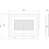 Mexen Luxpro naświetlacz LED, 100W, Zimna - 6500K, 9000 lm, czarny - L230-100-65-70