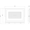 Mexen Luxpro naświetlacz LED, 150W, Neutralna - 4000K, 13500 lm, czarny - L230-150-40-70