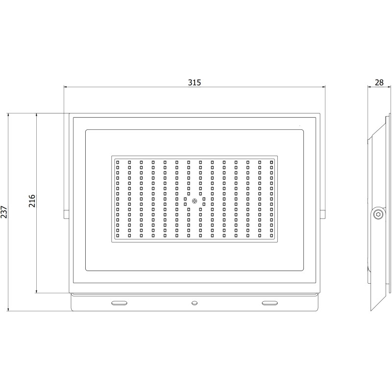 Mexen Luxpro naświetlacz LED, 150W, Zimna - 6500K, 13500 lm, czarny -L230-150-65-70
