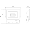 Mexen Luxpro+ naświetlacz LED, 10W, Neutralna - 4000K, 1100 lm, biały - L231-010-40-20