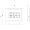 Mexen Luxpro+ naświetlacz LED, 70W, Neutralna - 4000K, 7700 lm, biały - L231-070-40-20