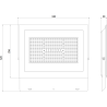 Mexen Luxpro+ naświetlacz LED, 200W, Neutralna - 4000K, 22000 lm, czarny - L231-200-40-70