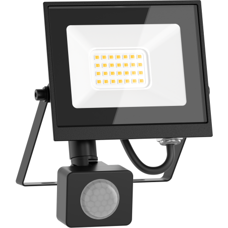 Mexen Luxpro naświetlacz LED z czujnikiem ruchu, 20W, Zimna - 6500K, 1800 lm, czarny - L235-020-65-70