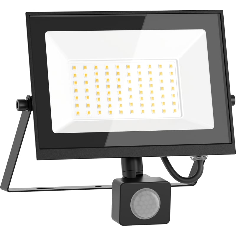 Mexen Luxpro naświetlacz LED z czujnikiem ruchu, 50W, Neutralna - 4000K, 4500 lm, czarny - L235-050-40-70