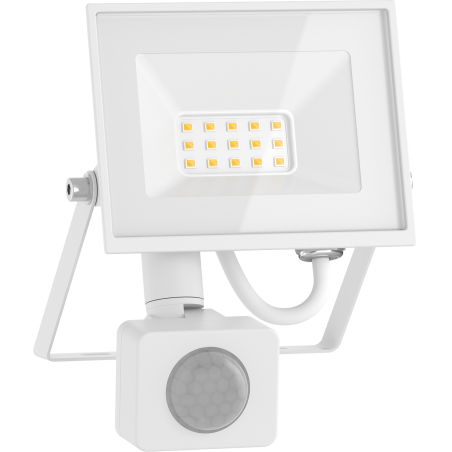 Mexen Luxpro+ naświetlacz LED z czujnikiem ruchu, 10W, Neutralna - 4000K, 1100 lm, biały - L236-010-40-20