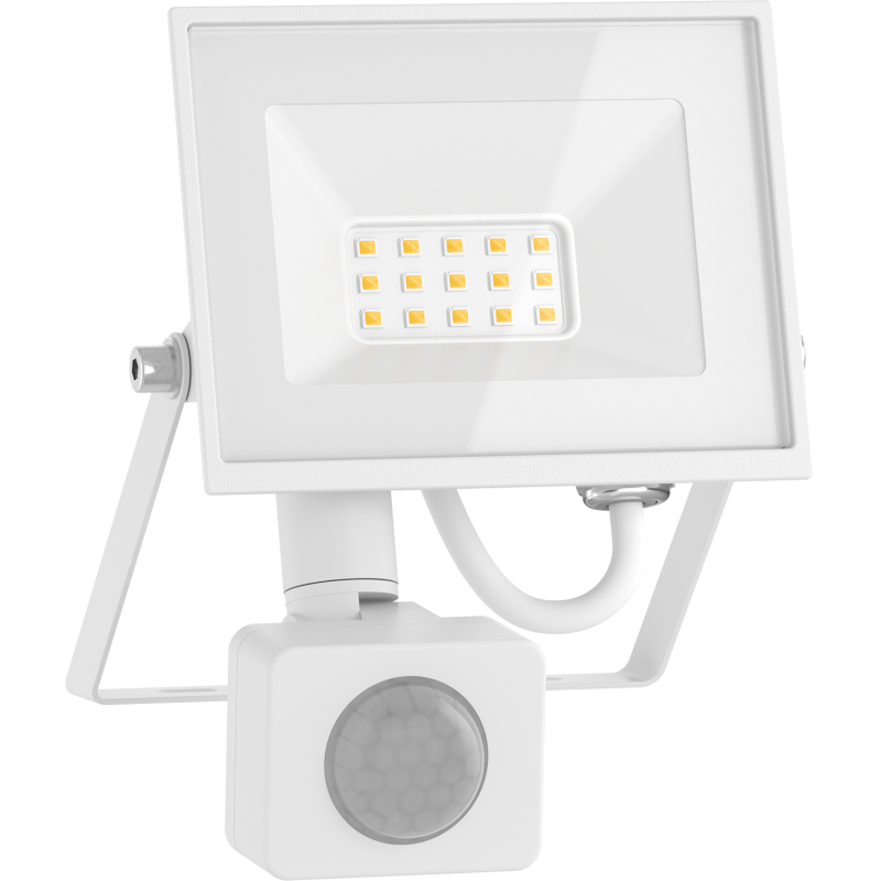 Mexen Luxpro+ naświetlacz LED z czujnikiem ruchu, 10W, Zimna - 6500K, 1100 lm, biały - L236-010-65-20
