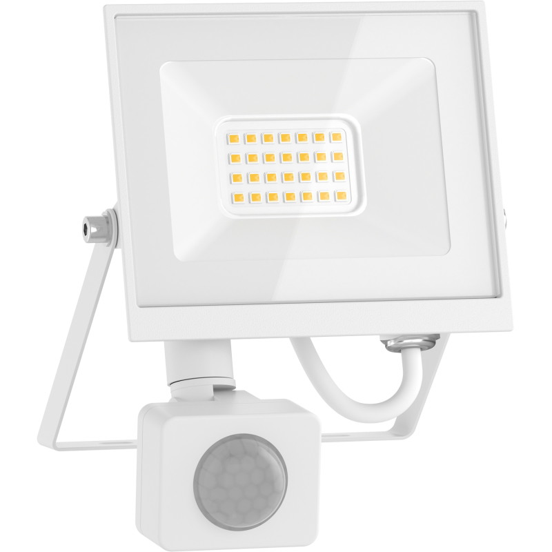 Mexen Luxpro+ naświetlacz LED z czujnikiem ruchu, 20W, Neutralna - 4000K, 2200 lm, biały - L236-020-40-20