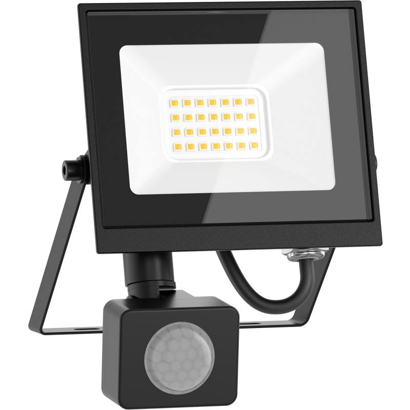Mexen Luxpro+ naświetlacz LED z czujnikiem ruchu, 20W, Neutralna - 4000K, 2200 lm, czarny - L236-020-40-70