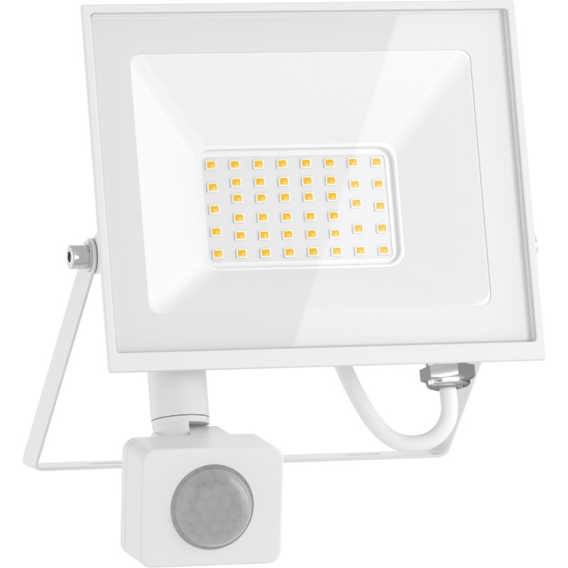 Mexen Luxpro+ naświetlacz LED z czujnikiem ruchu, 30W, Neutralna - 4000K, 3300 lm, biały - L236-030-40-20