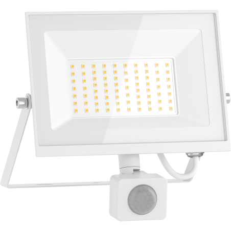 Mexen Luxpro+ naświetlacz LED z czujnikiem ruchu, 50W, Neutralna - 4000K, 5500 lm, biały - L236-050-40-20